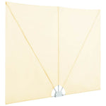 Collapsible Terrace Side Awning Cream 300x150 cm 44568