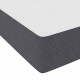 Bed Frame with Mattress Dark Grey 100 x 200 cm Fabric 3399106