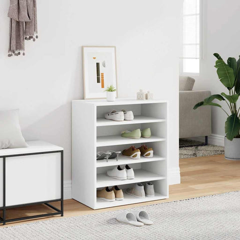 Shoe Cabinet White 60x35x70 cm Engineered Wood 808936