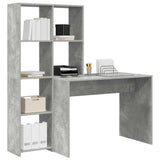 Desk Concrete Grey 138.5 x 55 x 143 cm Engineered Wood 3337252
