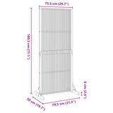 Privacy Screen Indoor/Outdoor 180.5 cm Solid Acacia Wood 4108064