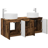 Bathroom Cabinet Set 3 pcs Old Wood 49.5 x 44.5 x 65.5 cm 3405745