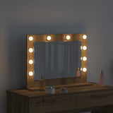 Vanity Mirror Rectangular Artisan Oak 60 x 45 x 18 cm 868316