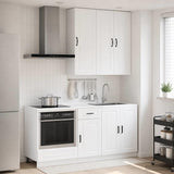 Kitchen Unit PORTO 5 pcs High Gloss White Engineered Wood 3438289