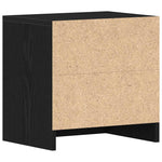 ZNTS Bedside Cabinet Black Oak 40x30x40 cm Engineered Wood 862004