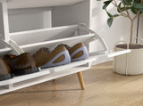 Shoe Storage Cabinet, 4 Flip Drawers, Shoe Organizer for 16 Pairs of Shoes, White T3398P341272