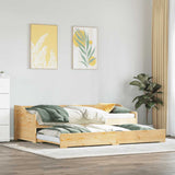 Daybed with Trundle without Mattress IRUN 90x200 cm 42000161