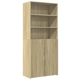 Highboard Sonoma Oak 80x42.5x185 cm Engineered Wood 3281380