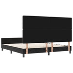 ZNTS Bed Frame Black 180x200 cm Velvet 3344893