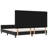 ZNTS Bed Frame Black 180x200 cm Velvet 3344893