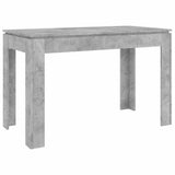 800760 Dining Table Concrete Grey 120x60x76 cm Engineered Wood