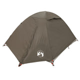 ZNTS Camping Tent Dome 2-Person Brown Waterproof 4009613