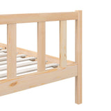 Bed Frame without Mattress Single Solid Wood 3101118