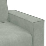 Sofa Set with Cushion 3 pcs Grey 220 x 78 x 84 cm Velvet 3324618