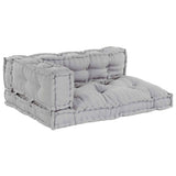 Sofa Cushion 3 pcs Grey Fabric 4019098