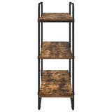 Bookshelf 3-Tier 100 x 35 x 105 cm PB Smoked Oak 8007794