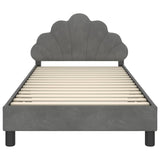 Children's Bed Frame with Headboard Dark Grey 90 x 200 cm 42011163