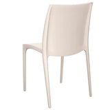Garden Chair Set of 2 Cream Polypropylene Standard Durable 364733