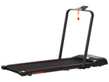 Foldable Walking Treadmill, with LED Display and Wheels, for Home, Office, Gym, Red T3398P349160