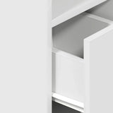 Bedside Cabinets 2 pcs with Drawer White 25x31x66 cm 858615