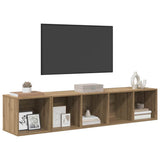 TV Cabinet Set Wall-mounted 2 pcs Artisan Oak Engineered Wood 3393173