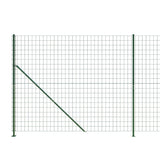 Wire Mesh Fence with Flange Green 1.4x25 m 154171