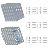 Lashing Rings for Trailer 6 pcs Galvanised Steel 2000 kg 142672