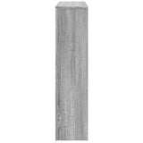 Radiator Cover Grey Sonoma 175x20x82 cm Engineered Wood 852713