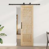 Sliding Door ORKDAL Natural 61 x 198.5 cm Solid Pine Wood 3445485