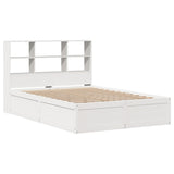 Bed Frame without Mattress White 120x200 cm Solid Wood Pine 3323459