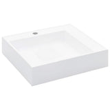Wash Basin 50x50x12.3 cm Mineral Cast/Marble Cast White 144071