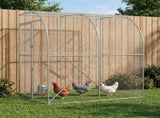Chicken Coop Silver 200 x 150 x 215 cm Galvanised Steel 42042538
