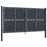 Garden Gate Steel 300x200 cm Anthracite 144528
