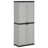Garden Storage Cabinet Grey PVC Medium Garden Storage Cabinet 340983