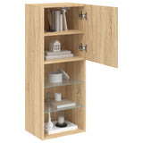 TV Cabinet with LED Lights Sonoma Oak 40.5x30x102 cm 837059