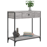 Console Table Grey Sonoma 75x34.5x75 cm Engineered Wood 834168