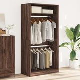 Wardrobe Brown Oak 100x50x200 cm Engineered Wood 3307807