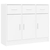 Sideboard White Engineered Wood Medium Sideboard Rectangular 823008