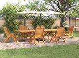 Garden Dining Set Folding 7 pcs Brown Solid Acacia Wood 3375724