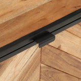 Storage Box 60x30x30 cm Solid Wood Acacia and Iron 372752