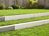Garden Cover Profile 10 pcs 100 x 20 x 15 cm Steel White 8012979