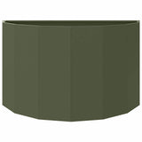 Planter Olive Green 90 x 45 x 50 cm Steel 883713