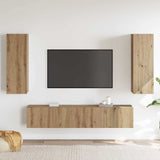 TV Cabinet Set 4 pcs Artisan oak Large Engineered wood 3393368
