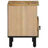 ZNTS Bedside Cabinet 40x33x46 cm Solid Wood Mango 358218