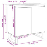 Bathroom Cabinet Artisan Oak 58x33x60 cm Engineered Wood 857221