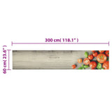 Kitchen Rug Washable Tomatoes 60x300 cm Velvet 4005622
