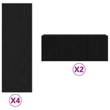 TV Cabinet 6 pcs Black 80 x 30 x 30 cm Engineered wood 3393448