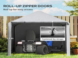 2 x 2m Garden Fabric Storage Tent - Grey T3398P318780