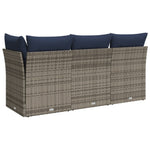 Garden Sofa 8 pcs Grey and beige 172 x 62 x 69 cm Poly rattan 366165
