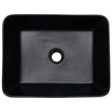 Countertop Basin Black and Brown Rectangular 46x35.5x13 cm Ceramic 155076